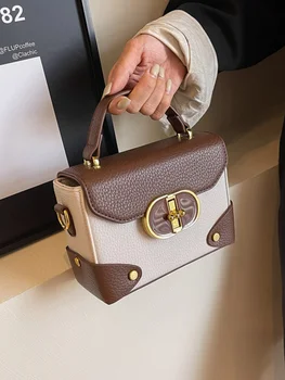 Luxury Designer Box Square Crossbody Bag For Women 2023 New Brand Red Black Tote Bag Fashion Gails Mini Handbag - Image 1