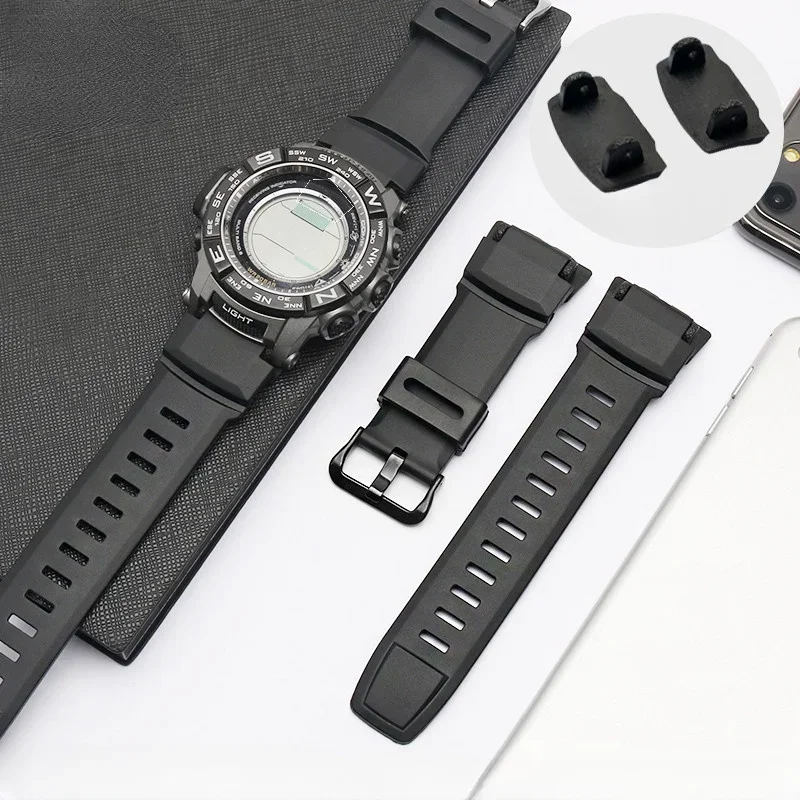 

Waterproof Watchband for Casio Silicone Watch Strap Black PRG-260/550/250 PRG500 PRW-3500 PRW2500 PRW5100 Rubber Men's Bracelet