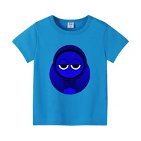 Sprunkis الصبي تي شيرت الملابس بينكي سيمون أورين دور اللعب لطيف أنيمي الصيف القطن تي شيرتات قصيرة الاكمام صبي فتاة بلايز هدية حفلة 5