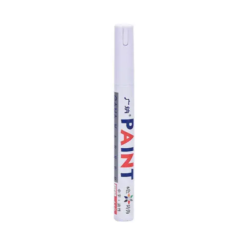 1 Piece Car Paint Pen Waterproof Car Wheel Tire Oily Painting Mark Pen Auto Rubber Tyre Tread CD Metal Permanent Paint Marker white