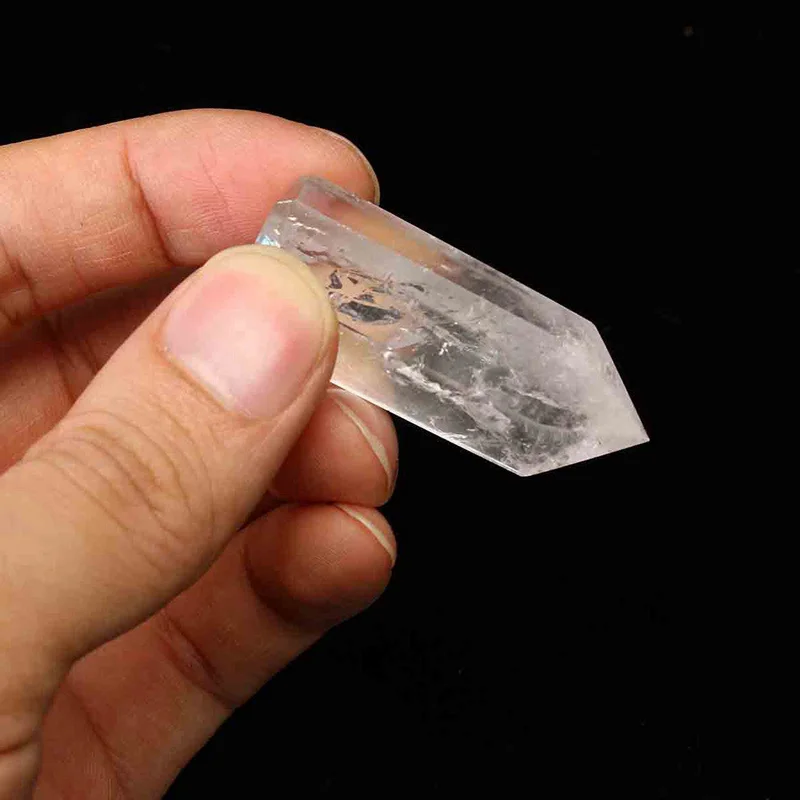 30-40mm Natural White Clear Quartz Crystal Point Wand Obelisk Reiki Healing Treatment Stone Ore Rock Ornament Home Decor Craft 3