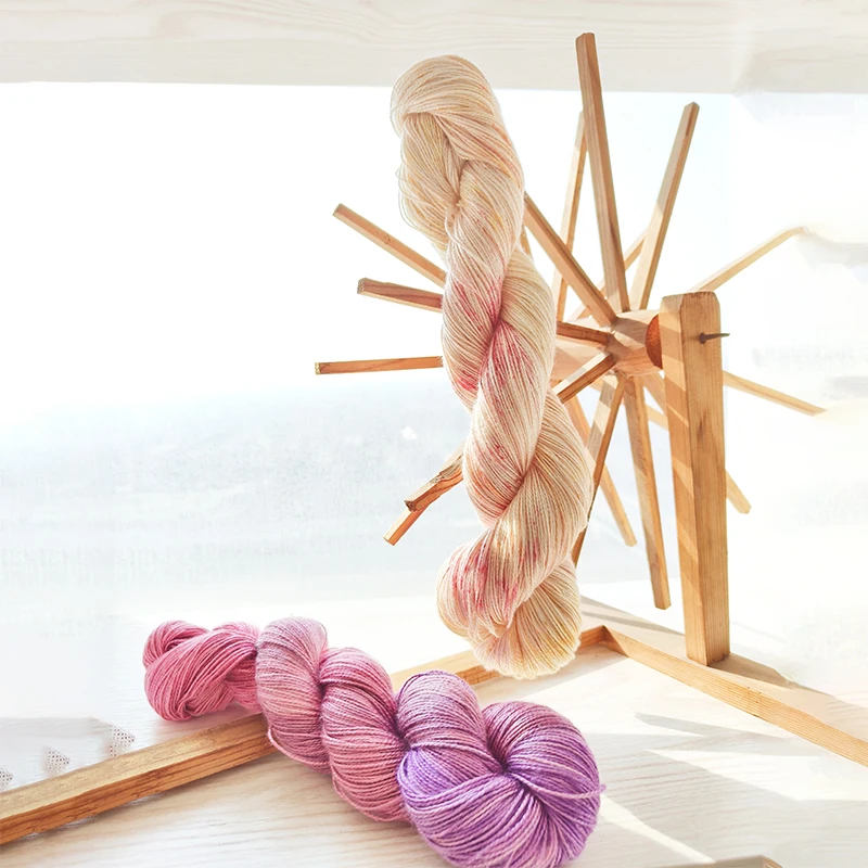 1 piece 50g Handpainted  Lotus Yarns Silk 8 Soft Shiny Lace Weight Yarn, Cool and Skin Friendly  Summer Yarn 4
