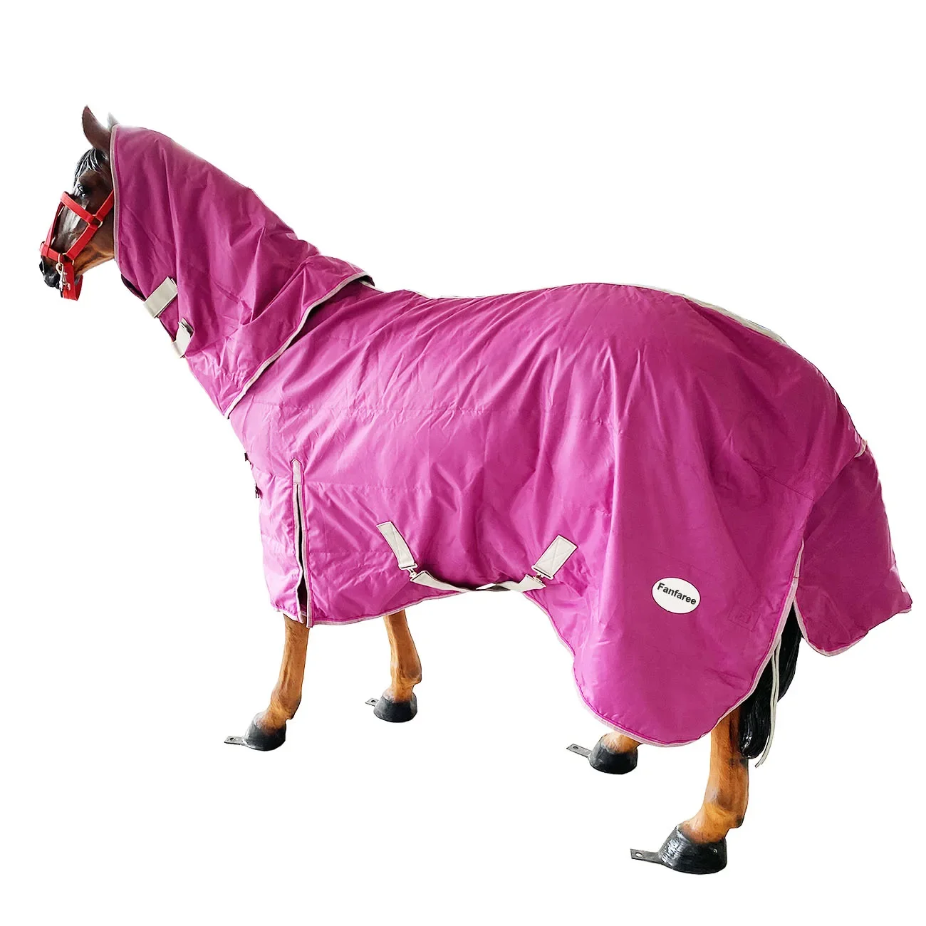 Manufacturer Direct Sell Comfortable Durable Horse Blankets Solid 200g Fleece Filling Waterproof Horse Rug