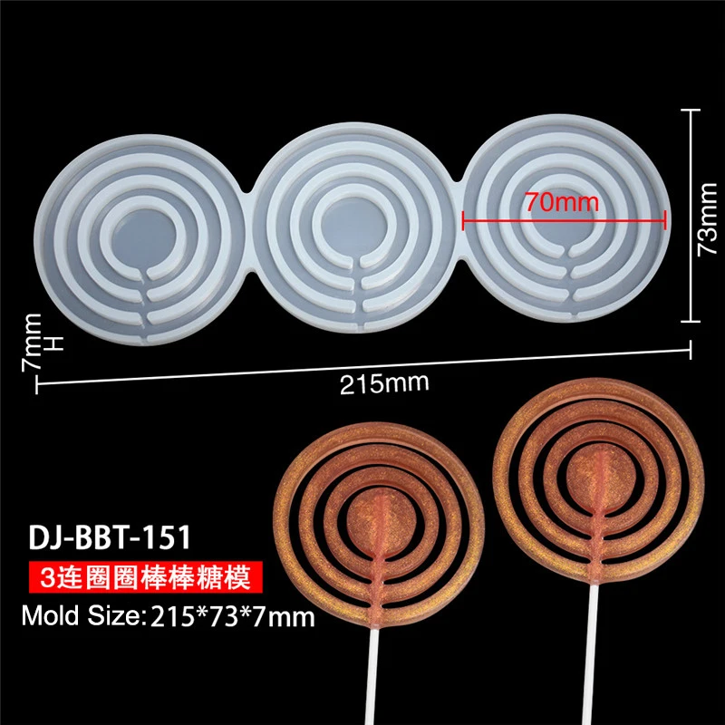 Leaf Flower Heart Bear Shape Silicone Lollipop Mold Round Chocolate Candy Cheese Baking... - SKU SLM00901 - UGI Packaging