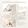 Baby Crib Mobile Rattle Toy Wooden Bed Bell Mobile Hanging Teddy Velvet Bear Doll Toy Newborn Music Box Crib Mobile Bracket Gift 3
