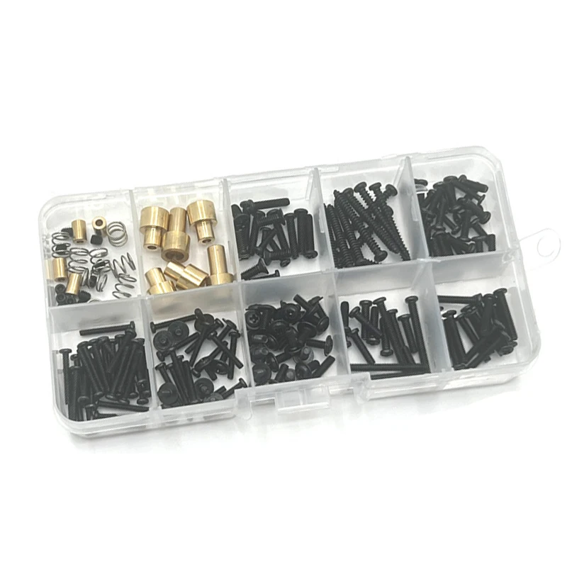MN82 Pro LC79 MN82S 나사 세트 예비 금속 나사 수리 도구 자동차 쉘 1/12 MN 82 RC 자동차 부품 용 컬럼 패스너 키트 올리기