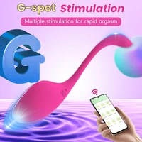 Drahtlose Fernbedienung, vibrierendes Ei-Massagegerät für Frauen, Klitoris, Vagina, Dildo, Vibrator, Fern, Bluetooth, tragbares Sexspielzeug 6