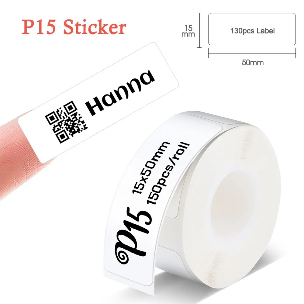P15 Label Printer Label Tape Sticker Self-adhesive P15 Portable