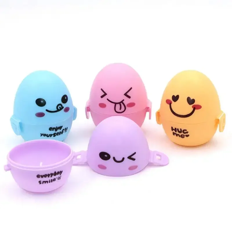 1PC Travel Outdoor Portable Egg Storage Box Lovely Cartoon Egg Box Container Organizer Egg Holder Food Storage Kitchen Storage 3