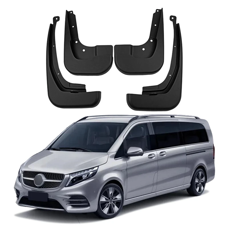 

Fender Mud Flaps Guard Splash Flap Mudguard Accessories ABS For Mercedes Benz V Class Sports Extended Edition 2021-2023