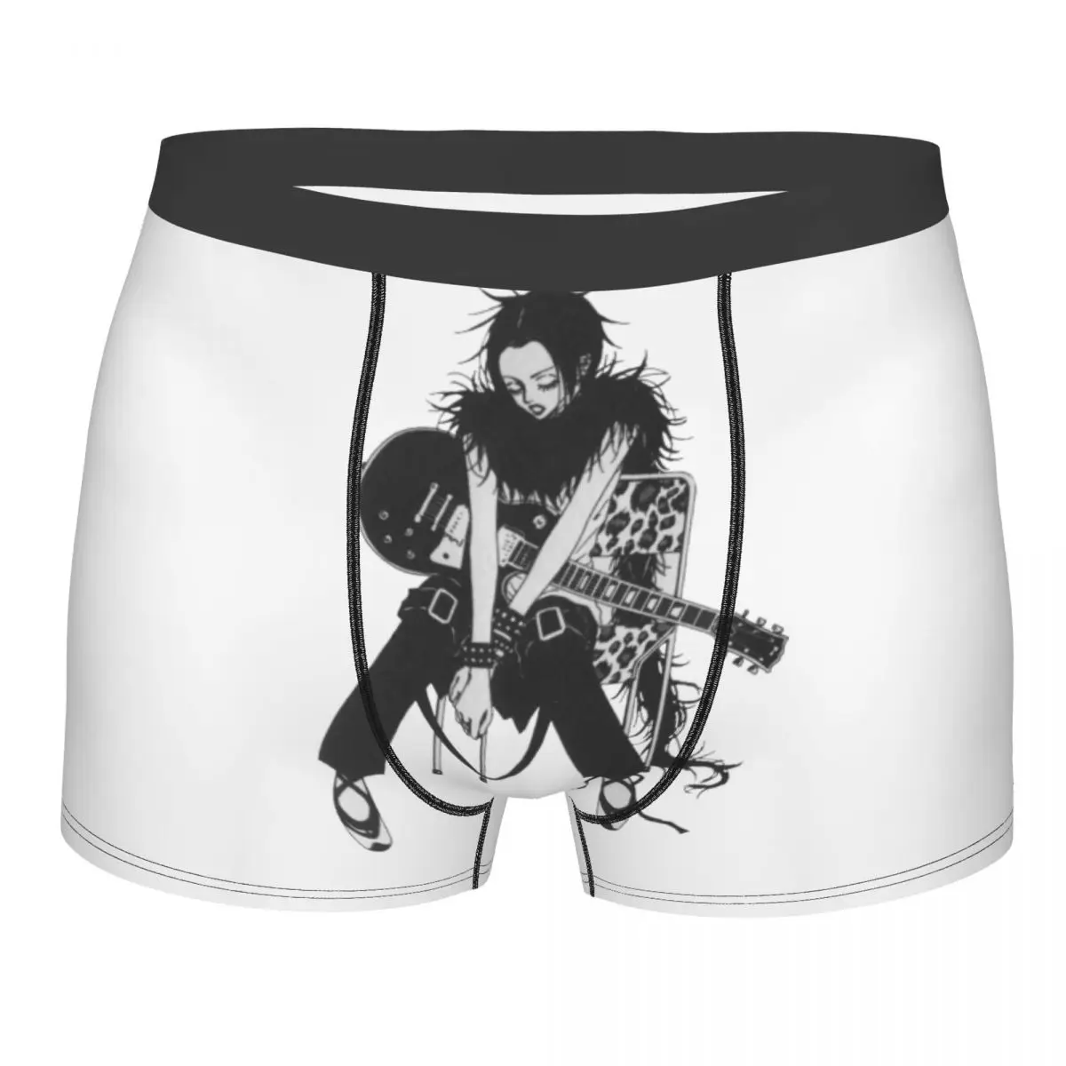 

Men NANA Osaki Manga Black Stones Punk Rock Music Anime Underwear Printed Boxer Briefs Shorts Panties Homme Soft Underpants