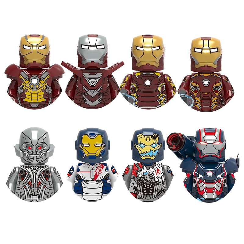 

Hasbro Marvel Legends Building Blocks Iron Man MK1-50 Ultron Action Figures Bricks Educational Diy Toys Gifts