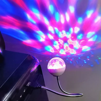 Tanio Kolorowa lampa błyskowa RGB lampka nocna RGB Disco Flash USB…