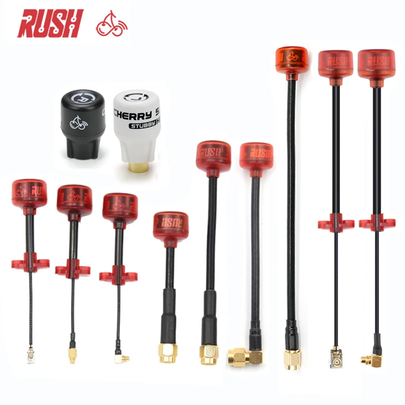 Rush Cherry FPV 5.8G Antenna LHCP RHCP SMA MMCX UFL IPEX  long range Antenna Connector Adapter Stubby For Racing Drone Goggles