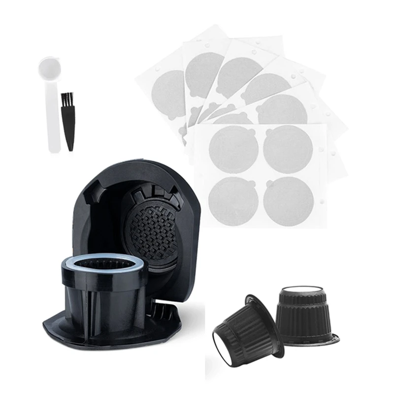 Per Dolce Gusto To Nespresso Capsule Adapter Portacapsule Riutilizzabile + Filtro A Capsula Monouso