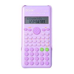 Advanced Pink Scientific Calculator with 240 Functions, Dual - Line LCD Display, Ideal for Educators and College Students (PURPLE)