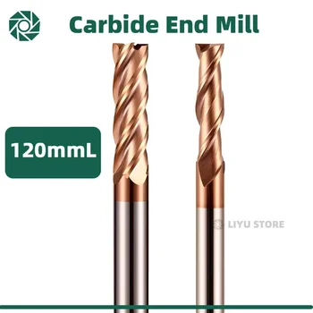 Long Reach Carbide End Mill – D6mm Shank 4/6mm Shank Options, 75–250mm Length CNC Milling Cutter for Deep Machining & Metal Cutting 1
