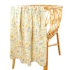 Happy Flute 120*110CM 1Pc Muslin 100% Cotton Baby Swaddles Soft Newborn Wrap INS style infant Blankets 3