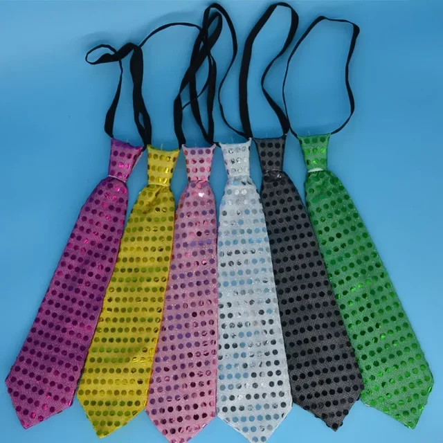 LED Sequin Tie and Light up Bow Tie 3