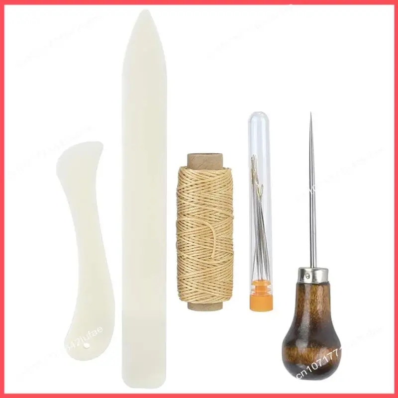 B52C DIY 공예 프로젝트 및 수리를 위한 프리미엄 가죽 핸드 스티칭 바늘 세트 바느질 키트