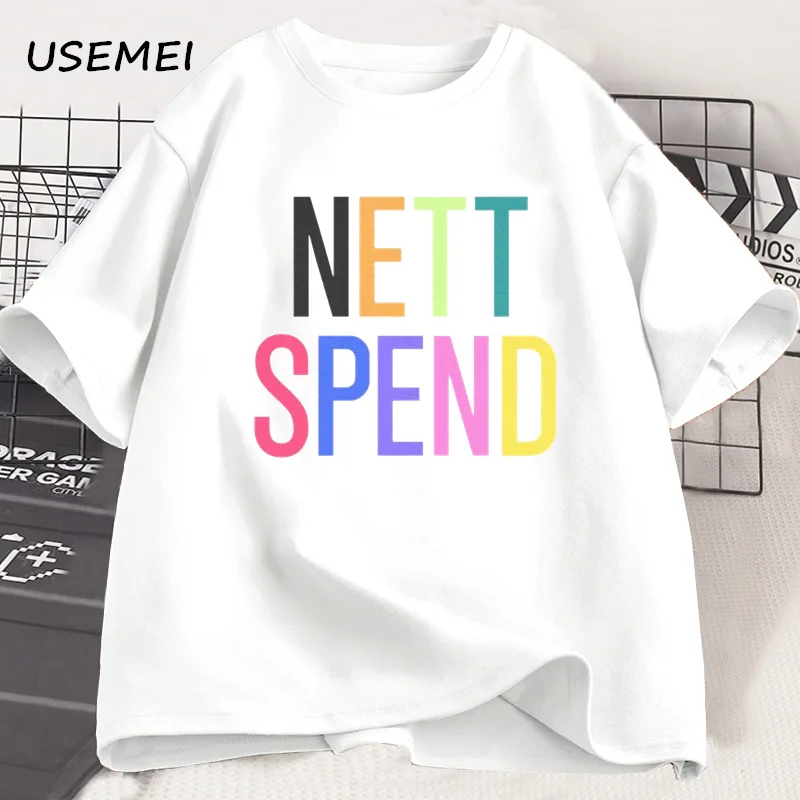 Nettspend T-Shirt Tee Tour Merch Y2K Clothes Men Casual Hip