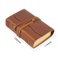 Genuine Leather Retro Notebook Classic Brown Diary Thickened Sketchbook 16.5*11.5cm Neutral Notepad Wholesale 2
