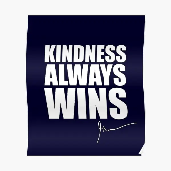 

Kindness Always Wins Garyvee Poster Art Print Decor Decoration Mural Room Vintage Painting Wall Picture Home Funny No Frame