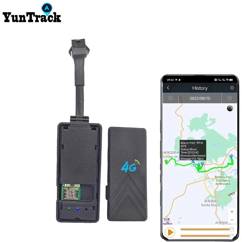 4G GPS Tracker Relay Car Motorcycle Bike Engine Cut Oil Tracking ACC Tow Call SMS Alarm SOS Voice Location Safety System APP gps tracker car tracker