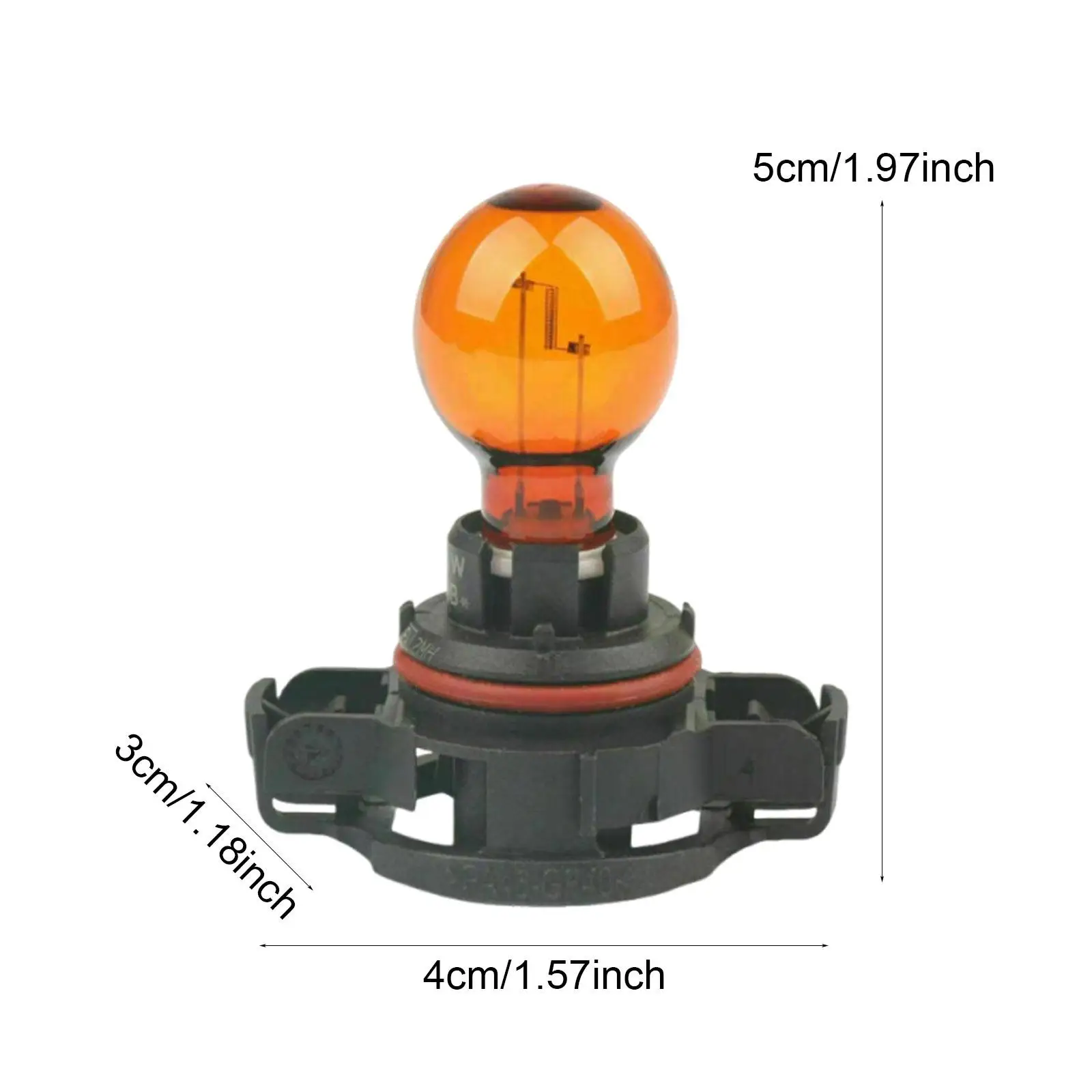 PSY24W 고성능 자동차 방향지시등 전구 노란색 전면 LED (골프 GTI 마고탄 C5용)