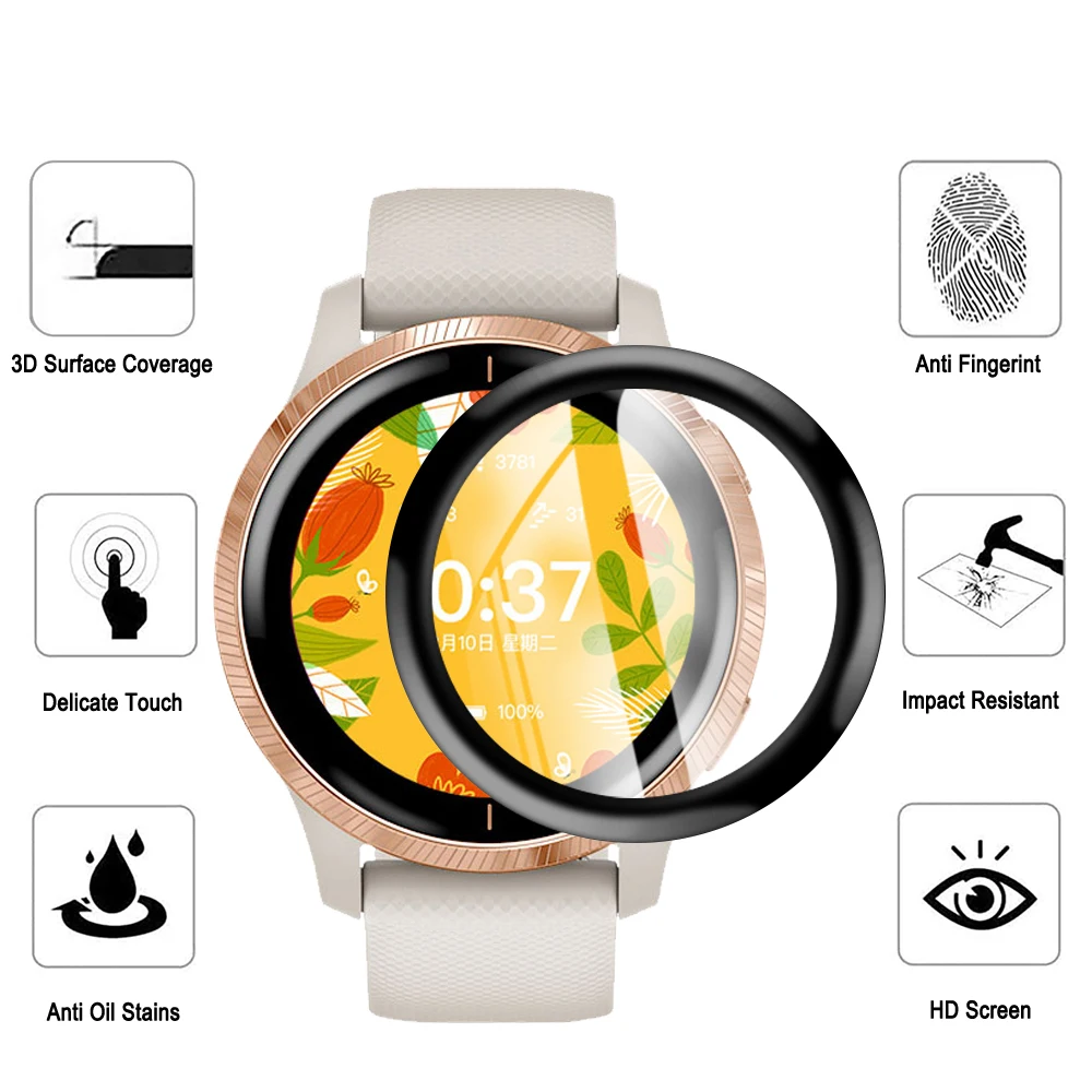 3D Curved Edge Full-Cover Screen Protector for Pixel Watch Display - Smart Accessory
