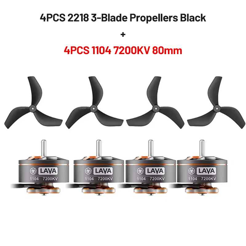thumbnail image 2 of 4PCS/12PCS Gemfan 2218 3-Blade Propellers 1.5mm Shaft CW CCW Props 2 of 13