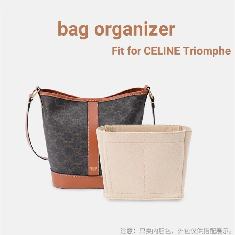 Bag Organizer Insert For Celine Triomphe Bucket Makeup Divider