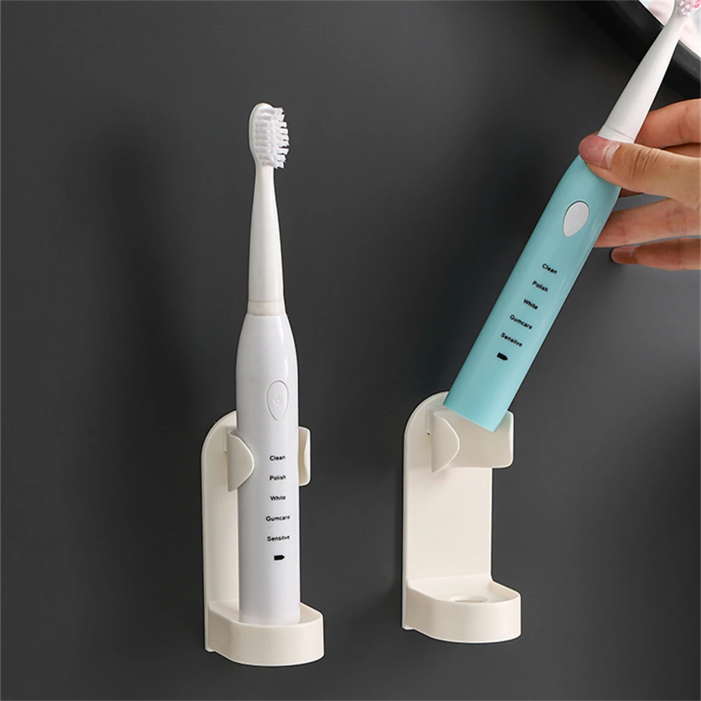 Traceless Toothbrush Holder Bath Wall-Mounted Electric Toothbrush Holders Adults Stand Hanger Bathroom Accessories Toothbrush Holder