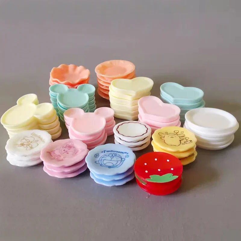 Miniature Ornament 10pcs plates/miniatures for Fairy Garden Gnome/Moss Terrarium Decor/Bonsai/Doll House/DIY Supplies/Toy/Model miniature ornament,miniature figurines