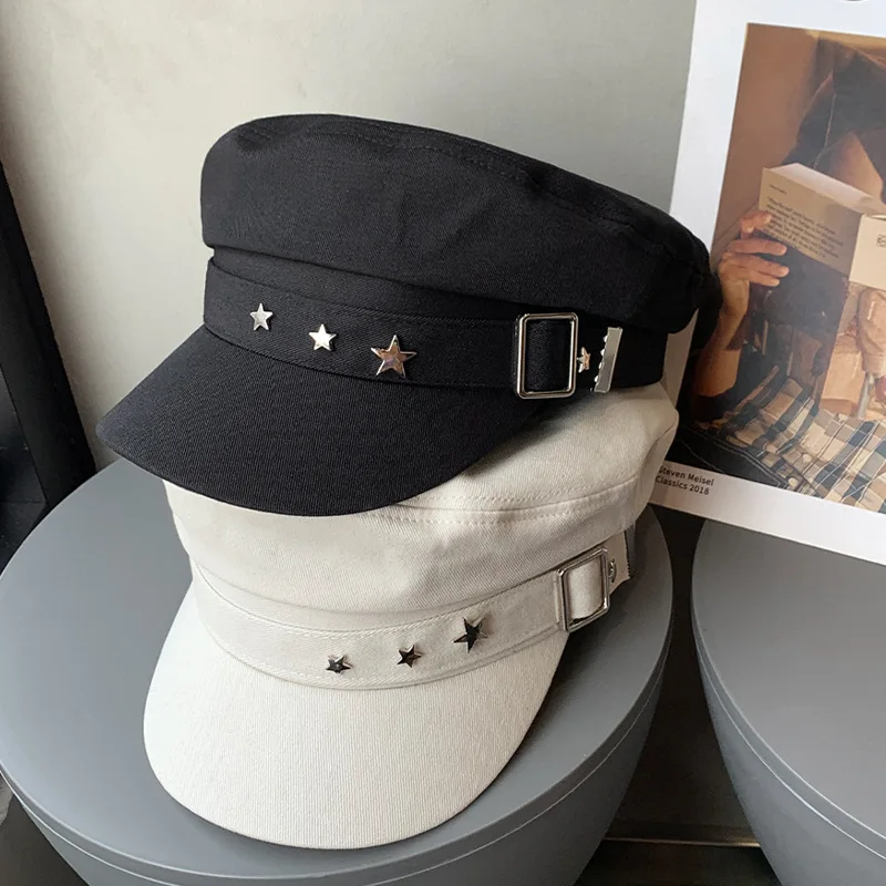 

2023 Women Ladies Luxury Octagonal Cap Ladies Retro Military Cap Newsboy Hat Fall Winter Baker Boy Painter's Hat Designer Style