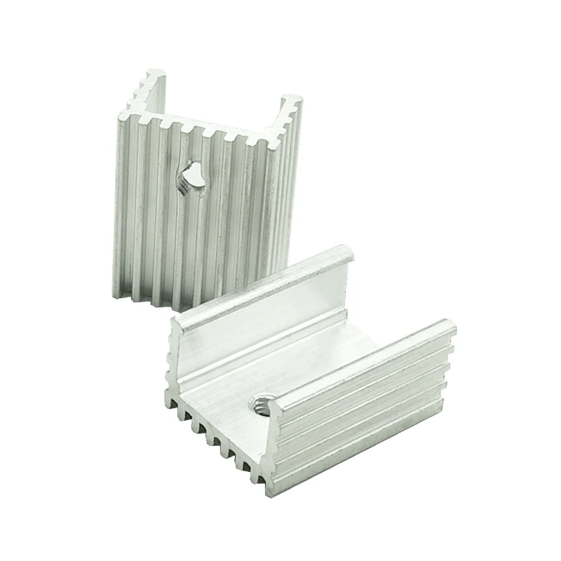 10pcs dissipatore di calore Transistor radiatore TO220 raffreddamento di raffreddamento 20*15*10MM - immagine 3