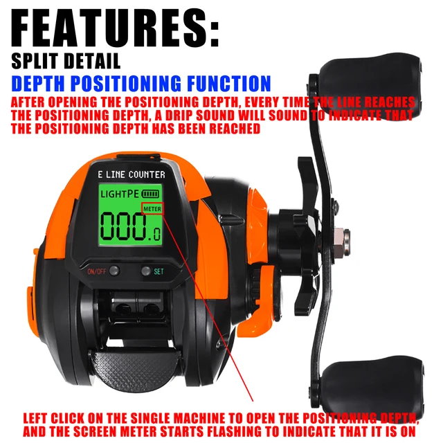 SAMOLLA Fishing Reel USB And Solar Charging Electronic