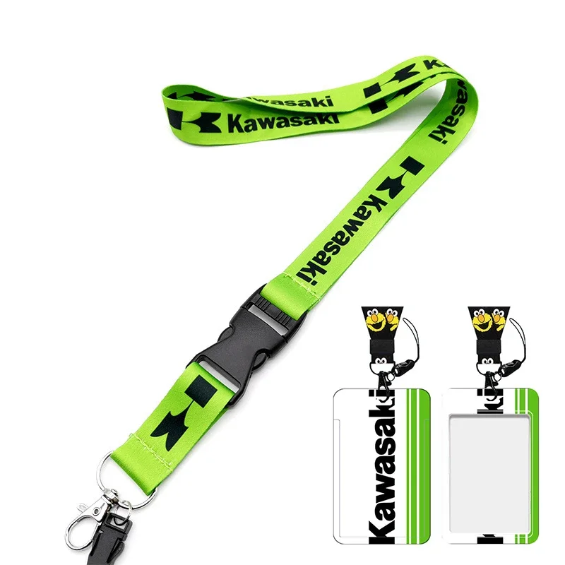 Kawasaki Key Hanging Rope Work Card Sleeve Hanging Neck Strap Rope Card Bag