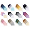 4Pcs/Lot Fashion Casual Cute 0-6Months Newborn Boy Girl Hats Cotton Soft Infant Caps Solid Color Hats Bonnet Baby Accessories