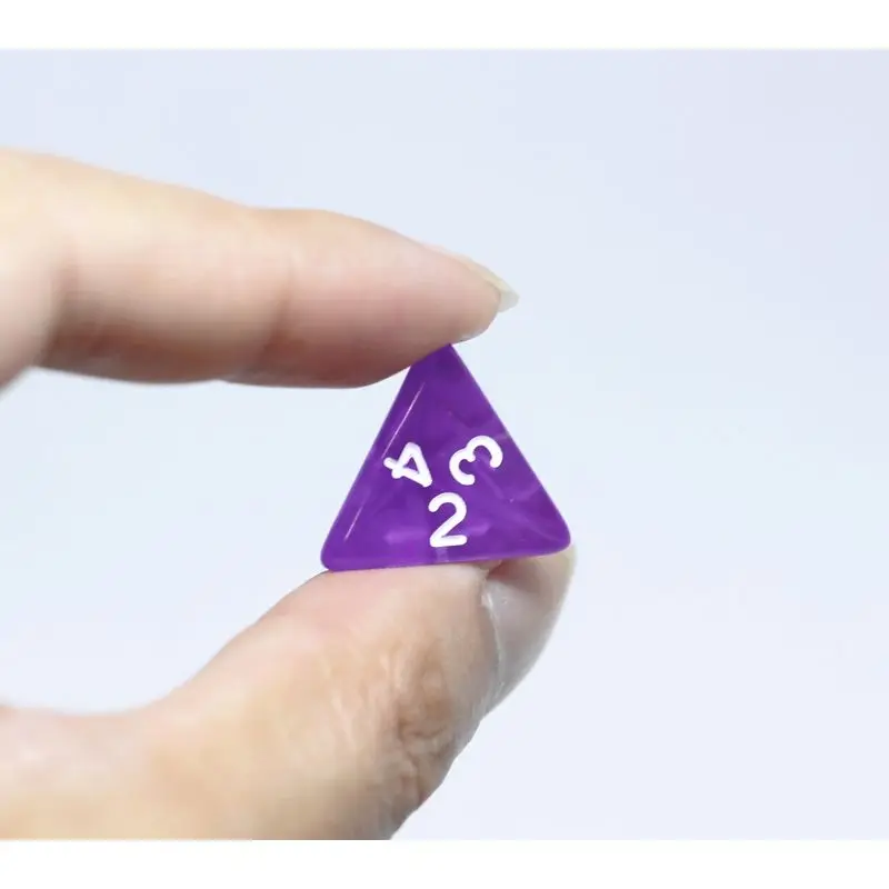 Clear D4 Dice 35/25/7/5/2pcs 4 Sided triangle triangular pyramid RPG TRPG Board Game Accessories