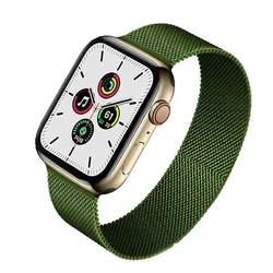 Milanese Loop Pride Bracelet for Smartwatch - Stylish Stainless Steel Strap (Glass green 13)