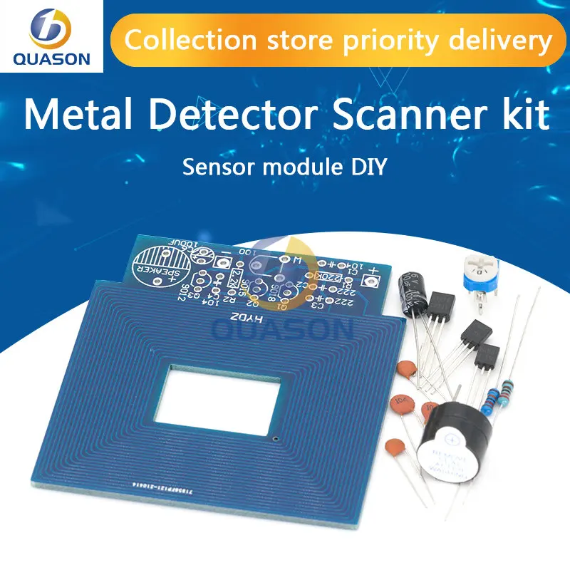 Scanner Per Metal Detector Kit Non Assemblato Dc 3V-5V Suite Modulo Scheda Sensore In Metallo Kit Elettronici Fai Da Te Condensatore Cicalino Scheda P