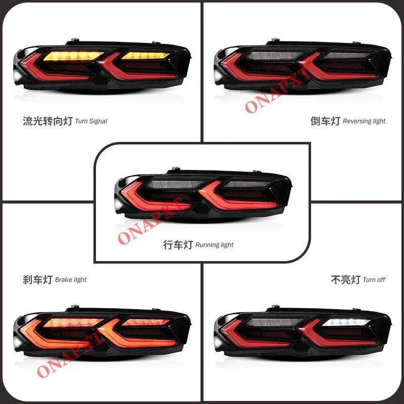 

Car Accessories Streaming Turn light LED Tail Light Assembly Refit Taillight Rear Lamp For Chevrolet Camaro 2019-2023