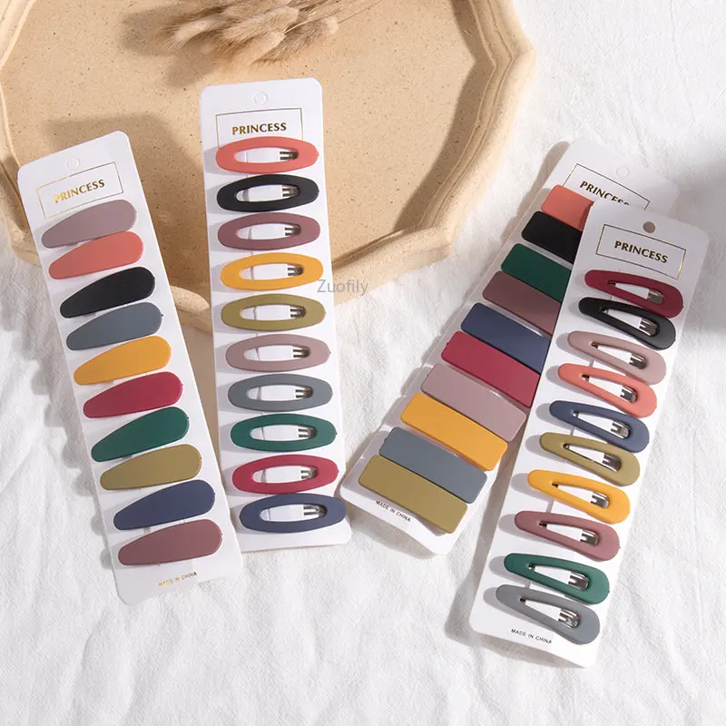 5cm Snap Hair Clips BB Hairpin Metal Barrettes for Baby Children Women Girls Styling 10Pcs/Set hair clips,hair accessories
