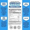 858-400242.jpg Omega-3 Fish Oil Supplement - Rich in EPA+DHA, Lutein, Supports Heart, Brain & Joint Health, Antioxidant, 120 Capsules