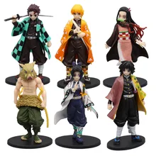 

Anime 15CM Demon Slayer Kimetsu No Yaiba Kamado Tanjirou Action Figure Agatsuma Zenitsu PVC Collectible Model Birthday Gift Toy