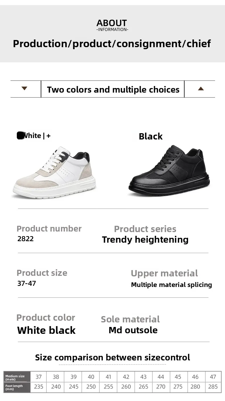 2026Mens Elevator Shoes Height Increase Invisible 6/ 8cm Sports Sneakers Elevate Taller Lift Leather Shoes