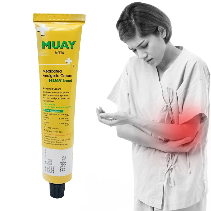 100g Namman MUAY Cream Pain Relax Balm Relief Plaster Knee Pain Body Muscle Fatigue Relieve Inflammation Boxing Champion