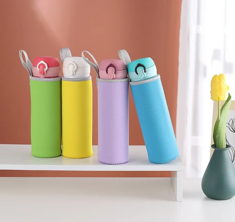 Isolierte Neopren-Abdeckung für Wasserflaschen, nützliche Tasche, Sport-Camping-Zubehör, Tasche, Glasflaschen-Abdeckung, Vakuumbecher-Hülle – Detail 8