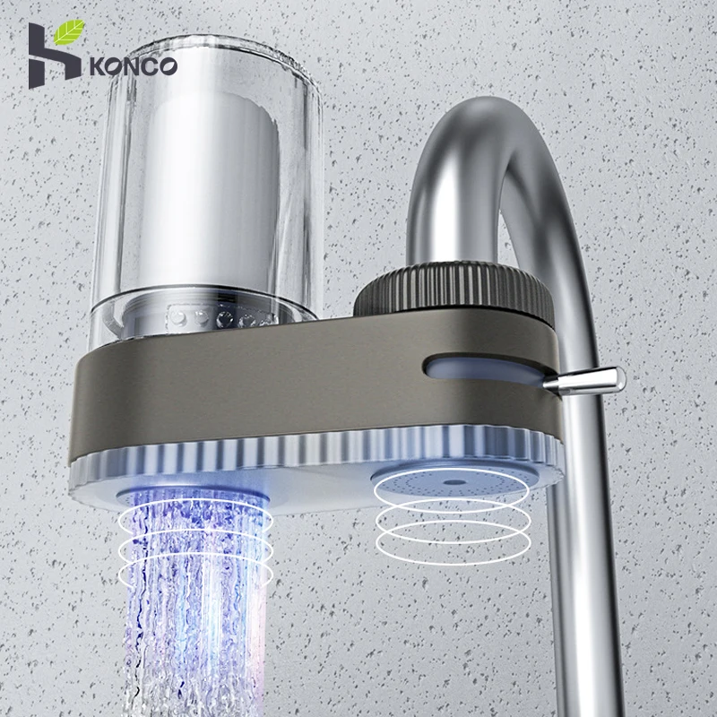 Tap Water Purifier Faucet Water Filter for Sink Kitchen Faucet Washable Ceramic Percolator Bathroom Filtration Purifie Sprayer visible kitchen bathroom tap water purifier faucet 7 layer 0 1μm ceramic composite filter element washable replaceable drinkable